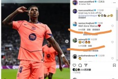 找回自信！27岁拉什福德双响后，高调晒庆祝照，两老队友火速点赞