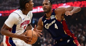 米切尔43分哈登24+11 骑士胜活塞总分2-2
